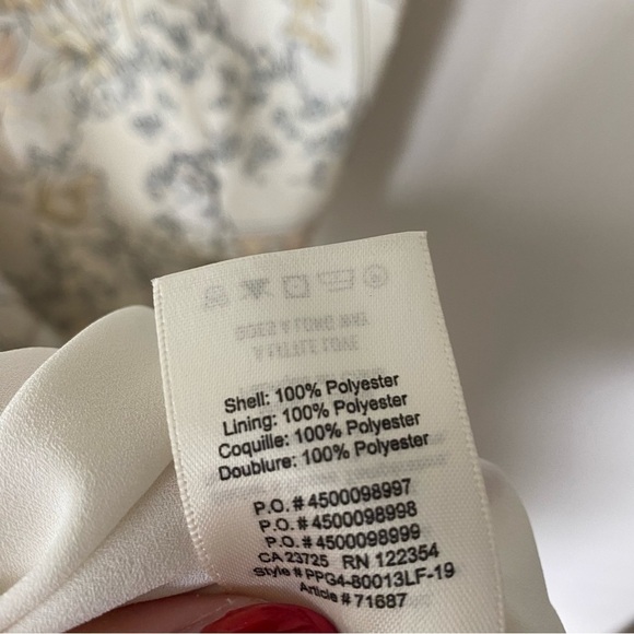 ARITZIA | Wilfred Nazaire Dress Buttoned Fit-and-Flare Mini White & Yellow Sz SM - Picture 8 of 8